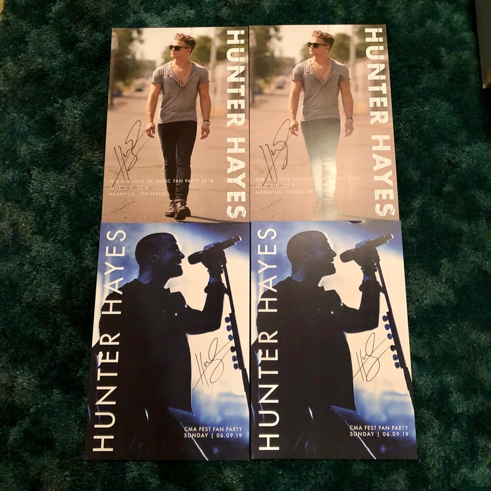 Hunter Hayes Autographed Posters